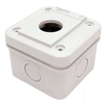 Imagem de Botoeira 1 Furo 22mm Schneider Xale1 Harmony Cinza Claro