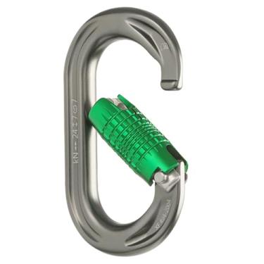 Imagem de Generic Mosquetão de bloqueio tipo o mosquetão clipe 24kn mosquetão de escalada leve para interior ao ar livre, rapel, escalada