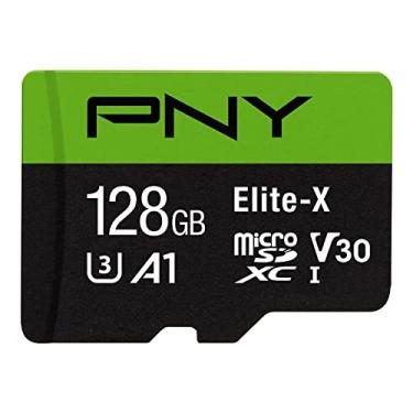 Imagem de PNY Cartão de memória flash Elite-X Classe 10 U3 V30 microSDXC de 128 GB