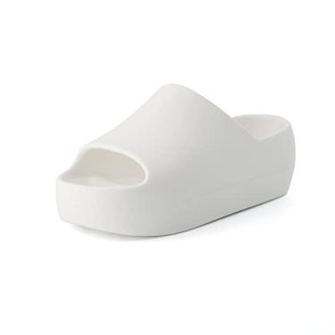 Imagem de CUSHIONAIRE Women's Harrison platform slide sandal with +Comfort, Vanilla 11