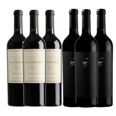 Imagem de 6 Vinhos Originais - 3 DV Catena Cabernet Malbec + 3 Alma Negra