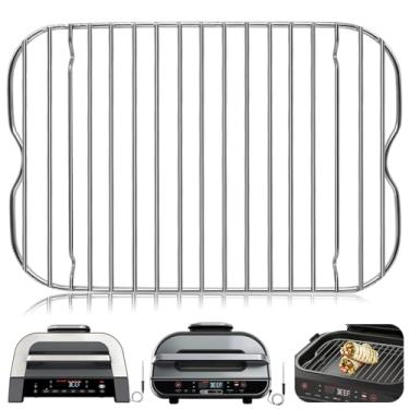 Imagem de Rack de fritadeira a ar para forno de bancada Ninja Foodi Smart XLAir Fryer, 33,4 x 33,4 cm, acessórios de fritadeira a ar de aço inoxidável, grelhador a vapor, bandeja de cozimento, lavável na