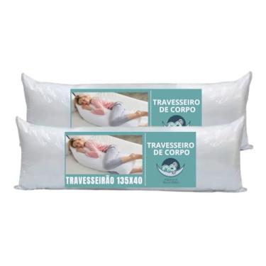 Imagem de Kit 2 Travesseiro De Corpo xuxão imperméavel Pillow 40cm X 1,30m