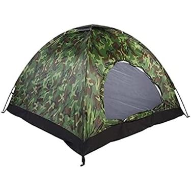 Imagem de Tenda para 3-4 pessoas, barraca de acampamento com mochila instantânea, proteção UV à prova de vento à prova d'água para atividades ao ar livre, praia, viagens, caminhadas, camping, caça, pe