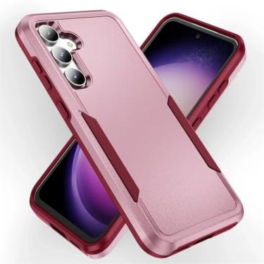 Imagem de Bolsa à prova de choque capa traseira para Samsung Galaxy S23 FE 5G S24 S22 Plus S21 S20 FE S23 Ultra A35 A55 A15 A14 A54 A53 Acessórios, rosa, para Galaxy S22 Ultra