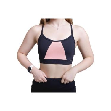 Imagem de Top Fitness Blusa Cropped Feminino Viva Roupa De Academia Confortável Proteção UV Exercício-Feminino