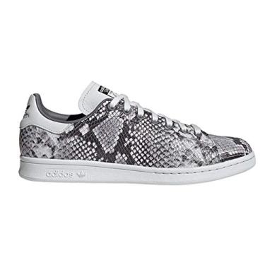 Imagem de T nis de couro masculino Adidas Originals Stan Smith, Snakeskin Grey, 10.5