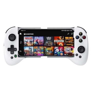 Imagem de ShanWan Controlador de Jogo Móvel para Iphone com Suporte para Capa de Telefone, Gamepad Sem Fio Bluetooth - Ps Remote Play, Xbox Cloud, Steam Link, Geforce Now, Mfi Apple Arcade Games - Bateria de Lo