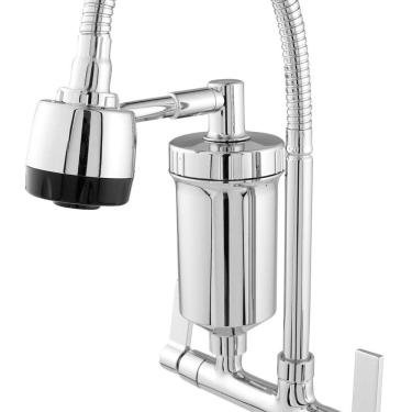 Imagem de Torneira Gourmet Soft 5/8 com Filtro 1/4 Volta Bancada Cromado