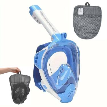 Imagem de Mascara Subaquática de de Mergulho Gold Sports Sea Full Face Com Snorkel