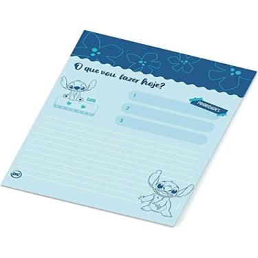 Imagem de Bloco Refil para Mini Fichário Argolado com 80 Folhas Decoradas Stitch DAC,