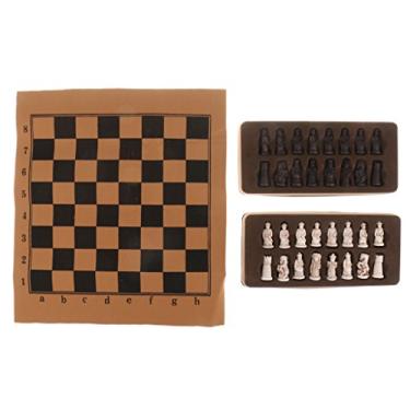 Imagem de Simhoa Chinese Chess Kit Soldier Figures Pieces and Folding Chess Board