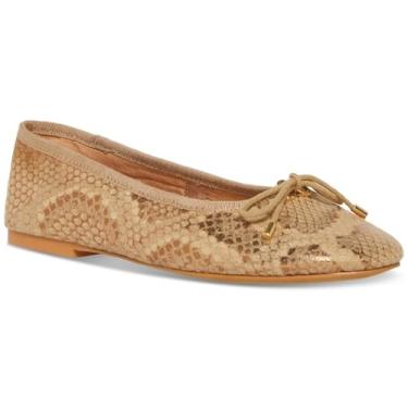 Imagem de Steve Madden Sapatilha feminina Blossoms Ballet, Cobra dourada, 38
