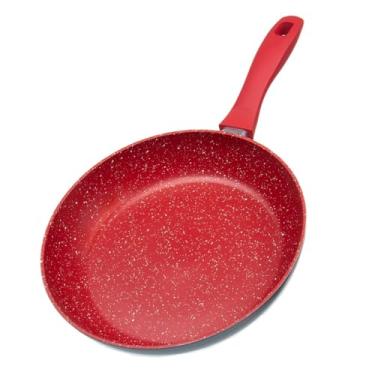 Imagem de Frigideira Antiaderente Grande em Cerâmica Fundo de Indução Fogão a Gás Elétrico e Indução para Ovos panquequeira Panqueca Zero Óleo