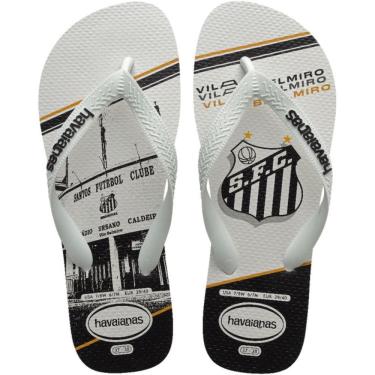 Imagem de Chinelo Dedo Masculino Casual Dia a Dia Torcedor Havaianas Top Times Santos