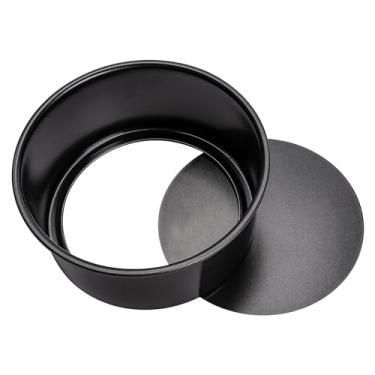 Imagem de Yomvzake Forma de panetone de 15 cm com base removível, forma antiaderente média de 750 g com fundo solto para celebração de Natal