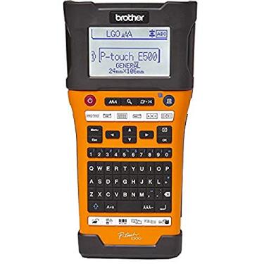 Imagem de BROTHER Rotulador Eletrônico PT-E500, Laranja/Preto, 25CM, 13CM, 10CM