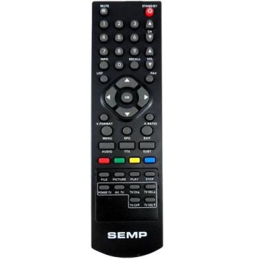 Imagem de Controle remoto original semp dc1010 dc-1010 para receptor digital dc2
