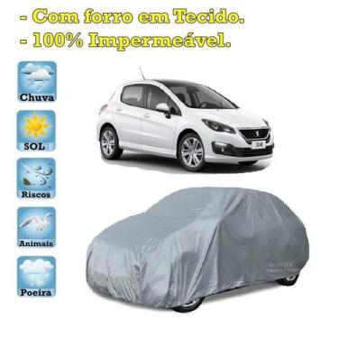 Imagem de Capa com forro cobrir carro Peugeot 308 100% Impermeável Proteção Bezz