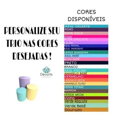 Imagem de Capas Trio para Cilindro Decoração da Sua FESTA PERSONALIZE AS CORES -