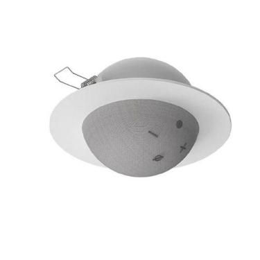 Imagem de SUPORTE de EMBUTIR NO TETO  Branco Alexa Echo Dot 4 & 5 - Redondo - ao