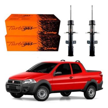 Imagem de Par Amortecedor Dianteiro Strada Evo 1.4 2011 A 2020 - Cofap