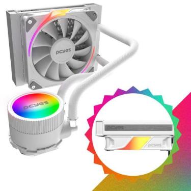 Imagem de Water Cooler Pcyes Para Cpu Gabinete Tdp 200W Sangue Frio 3 White  Gho
