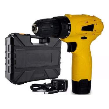 Imagem de Furadeira parafusadeira sem fio 12V + acessório 110V/220V - Tesla Stor