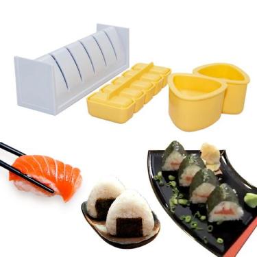 Imagem de Kit C/ 3 Formas Culinária Japonesa Molde Oniguiri Sushi - AC