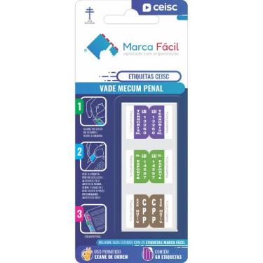 Imagem de Etiquetas Vade Mecum Penal CEISC - Marca Fácil