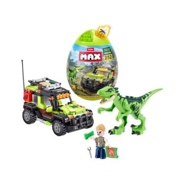 Imagem de Blocos de Montar Max Dino Adventure Egg Capsule - Candide 252 Peças