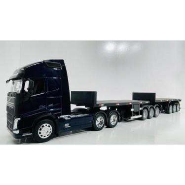 Imagem de Conjunto Bitrem S/tampa 3x3 Escala 1:32 Volvo FH500 - Diesel Miniatura