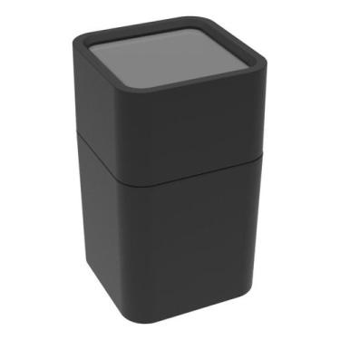 Imagem de Porta Cotonete Algodão Acabamento - Soprano, Preto Chumbo