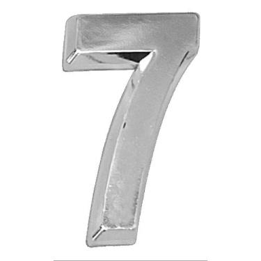 Imagem de Número 7 De Residencia E Casa Brilhante 14cm De Altura - MetalCromo