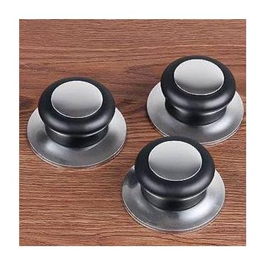 Imagem de kit 3 puxador pegador de tampa panela para tampa pomel para tampa - mu