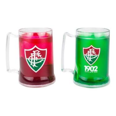 Imagem de Kit 2 Canecas Gel Isolante Térmico 400 Ml Fluminense - Mileno