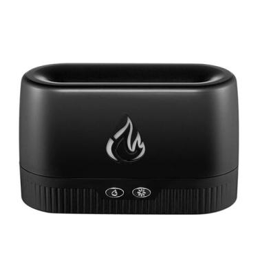 Imagem de Difusor Ultrassonico Umidifcador Flame Aromaterapia Fogo - DESERT ECOM