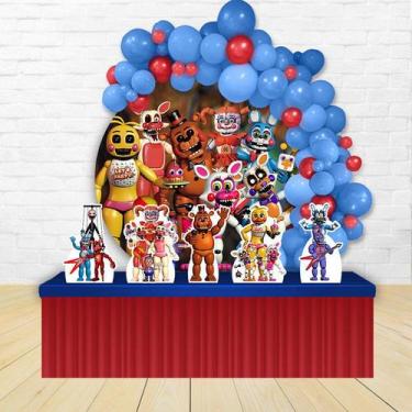 Imagem de KIT FESTA PAINEL REDONDO Decoração Infantil Five Nights at Freddys-IMP