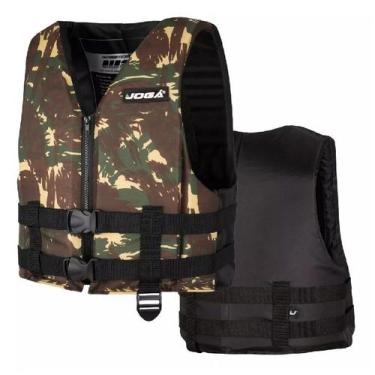 Imagem de Colete Salva Vidas Adulto Wave Suporta Até 130Kg Natação Piscina Flutu