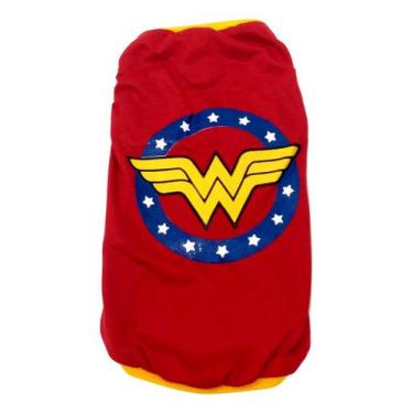 Imagem de Camiseta Super Heróis Mulher Maravilha vermelha Tamanho GG - Nica pet
