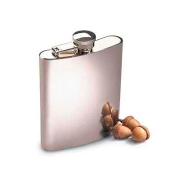 Imagem de Cantil Inox 200 Ml AÇO De Bolso Porta Bebidas Alcool Whisky - CLINK