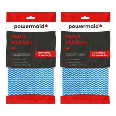 Imagem de 2 Kits Pano Multiuso Descartável Limpeza Dia A Dia Cozinha - Powermaid