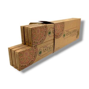 Imagem de Incenso Natural Goloka Organic Astagandha - Caixa Fechada (6 caixinhas