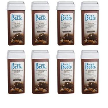 Imagem de Kit 08 Cera Rollon Depil Bella 100 gr Negra