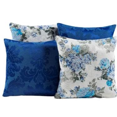 Imagem de Almofada Estampada Jacquard Decorativas com Ziper 4 unidades - Mariall