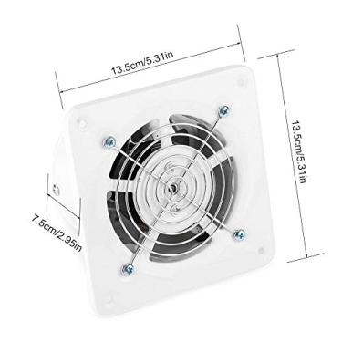 Imagem de 01 Exaustor para janela de banheiro 25W 220V, exaustor para banheiro, para quarto para cozinha e banheiro