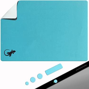 Imagem de Base adesiva para mouse pad – Decalque e cola em qualquer superfície – Tamanho grande – Portátil (GG – Azul)