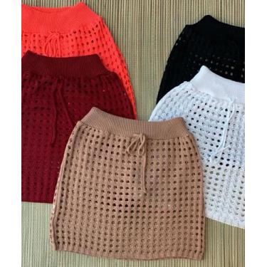 Imagem de Saia Saida de Praia Modelo Furão Alta Qualidade Tricot Verao - anna, B