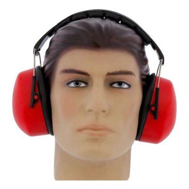 Imagem de Abafador De Ruido Profissional 21 Decibeis Muffler 3m, Vermelho