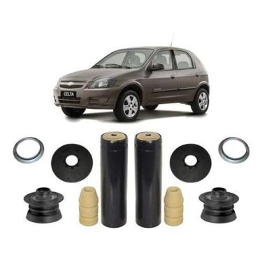 Imagem de Kit Coxim Batente Traseiro Gm Celta 2010 2011 2012 2013 2014 - Qualyki